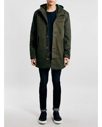 topman khaki parka