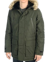 Swiss Army Victorinox Montreux Parka Insulated Removable Faux Fur Trim