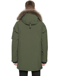 Kenzo Water Repellent Parka With Fur Trim