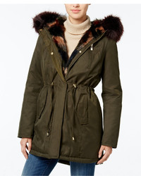 Wildflower Hooded Faux Fur Trim Parka Only At Macys
