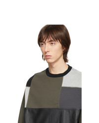 GR-Uniforma Khaki Patchwork Sweatshirt