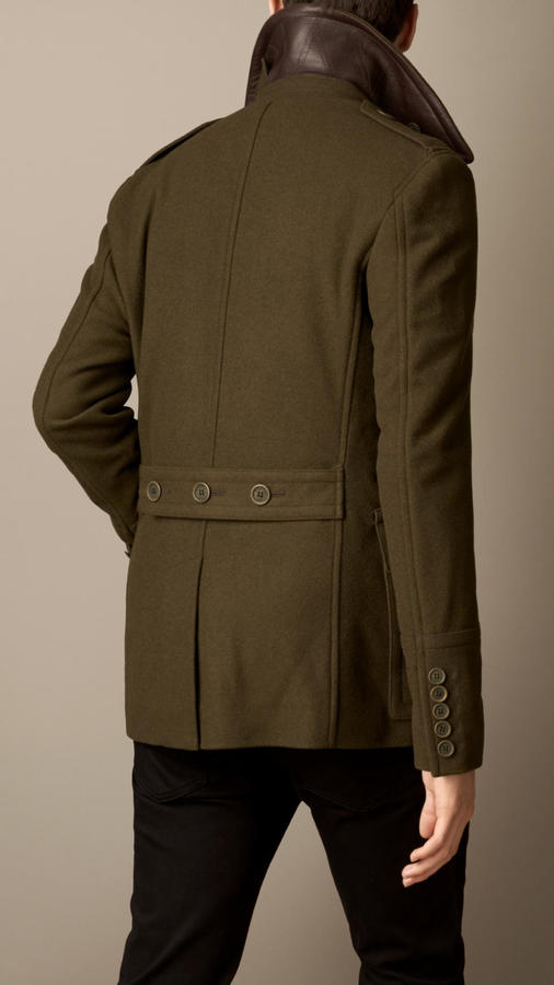 Burberry Wool Cashmere Pea Coat, $1,395 | Burberry | Lookastic