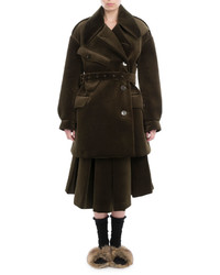 Simone Rocha Neoprene Military Pea Coat