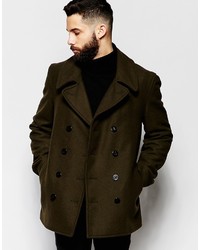 Gloverall Peacoat In Wool