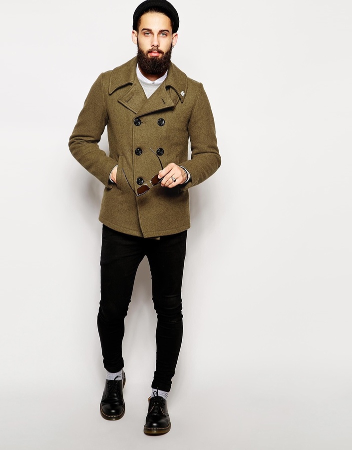 Fidelity Peacoat Made In Usa, $496 | Asos | Lookastic.com