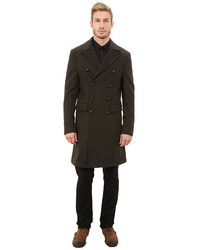 John Varvatos Star Usa Military Inspired Double Breasted Peacoat O1288r3l