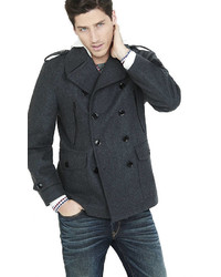 Tall Wool Blend System Peacoat