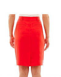 Liz Claiborne Belted Soft Pencil Skirt