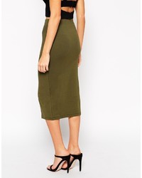 Asos Collection Pencil Skirt With Seaming Detail