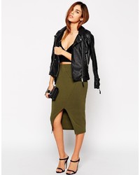 Asos Collection Pencil Skirt With Seaming Detail