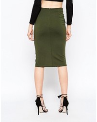 Asos Collection Pencil Skirt With Utility Pocket