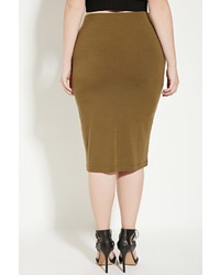 Forever 21 Plus Size Knit Pencil Skirt