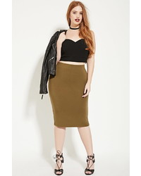 Forever 21 Plus Size Knit Pencil Skirt