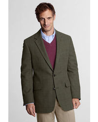 Lands' End Traditional Heather Cotton Sportcoat