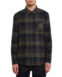 Volcom Caden Plaid Flannel Button Up Shirt