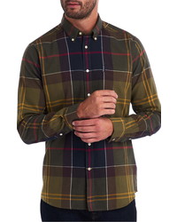 Barbour Tartan 5 Tailored Fit Plaid Flannel Shirt