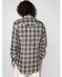 Eleventy Check Pattern Long Sleeve Shirt