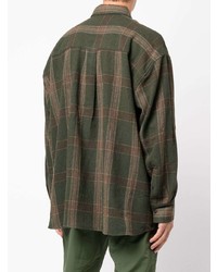 Our Legacy Borrowed Checked Long Sleeve Shirt