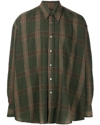 Our Legacy Borrowed Checked Long Sleeve Shirt