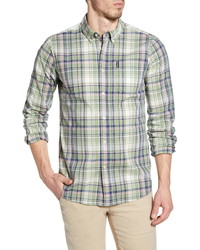 Barbour Madras 6 Tailored Fit Check Button Up Shirt