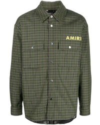 Amiri Plaid Check Pattern Shirt