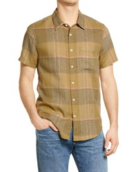 Madewell Perfect Textured Short Sleeve Button Up Shirt