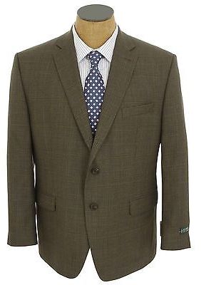 Ralph Lauren New Olive Plaid 2 Button Wool Sport Coat Jacket, $119 | eBay |  Lookastic