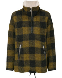 Olive Plaid Wool Jacket