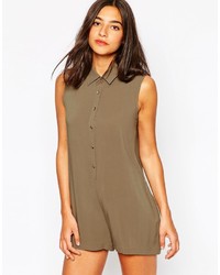 Never Fully Dressed Button Down Romper