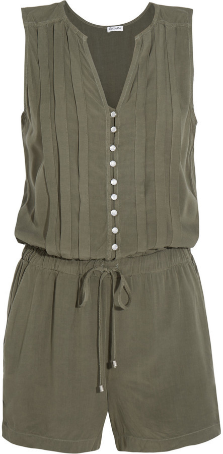 army green playsuit