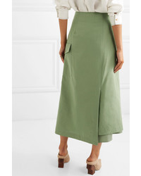 Rejina Pyo Laurie Cotton And And Silk Wrap Skirt