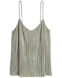 Olive Pleated Tank