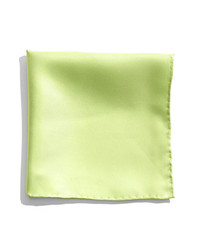 Nordstrom Silk Twill Pocket Square Light Green One Size