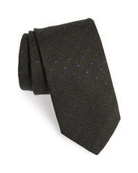 Eton Dot Cotton Blend Tie