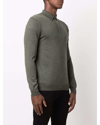 Cruciani Fine Knit Wool Polo Shirt