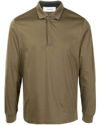 Cerruti 1881 Long Sleeve Cotton Polo Shirt