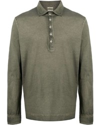 Massimo Alba Long Sleeve Cotton Polo Shirt