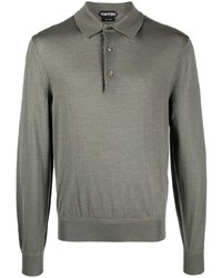 Tom Ford Long Sleeve Polo Shirt