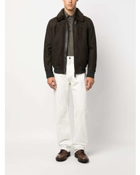 Brioni Long Sleeve Silk Blend Polo Shirt