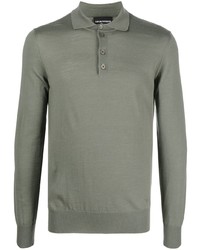 Emporio Armani Long Sleeved Polo Shirt