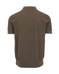 Brioni Cotton Waffle Knit Polo Shirt