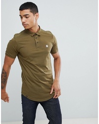 Le Breve Curved Hem Polo With Ling
