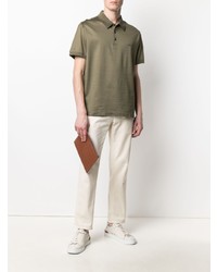 Brioni Embroidered Logo Polo Shirt