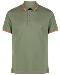 Fay Embroidered Logo Short Sleeved Polo Shirt