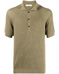 Laneus Ribbed Cotton Polo Shirt