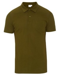 Sunspel Riviera Short Sleeved Cotton Polo Shirt