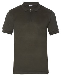 Brioni Short Sleeved Cotton Piqu Polo Shirt