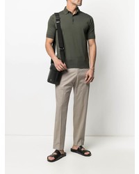 Dell'oglio Short Sleeved Cotton Polo Collar