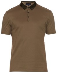 Lanvin Short Sleeved Cotton Polo Shirt