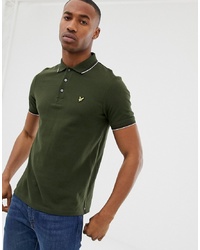 Lyle & Scott Tipped Polo In Green